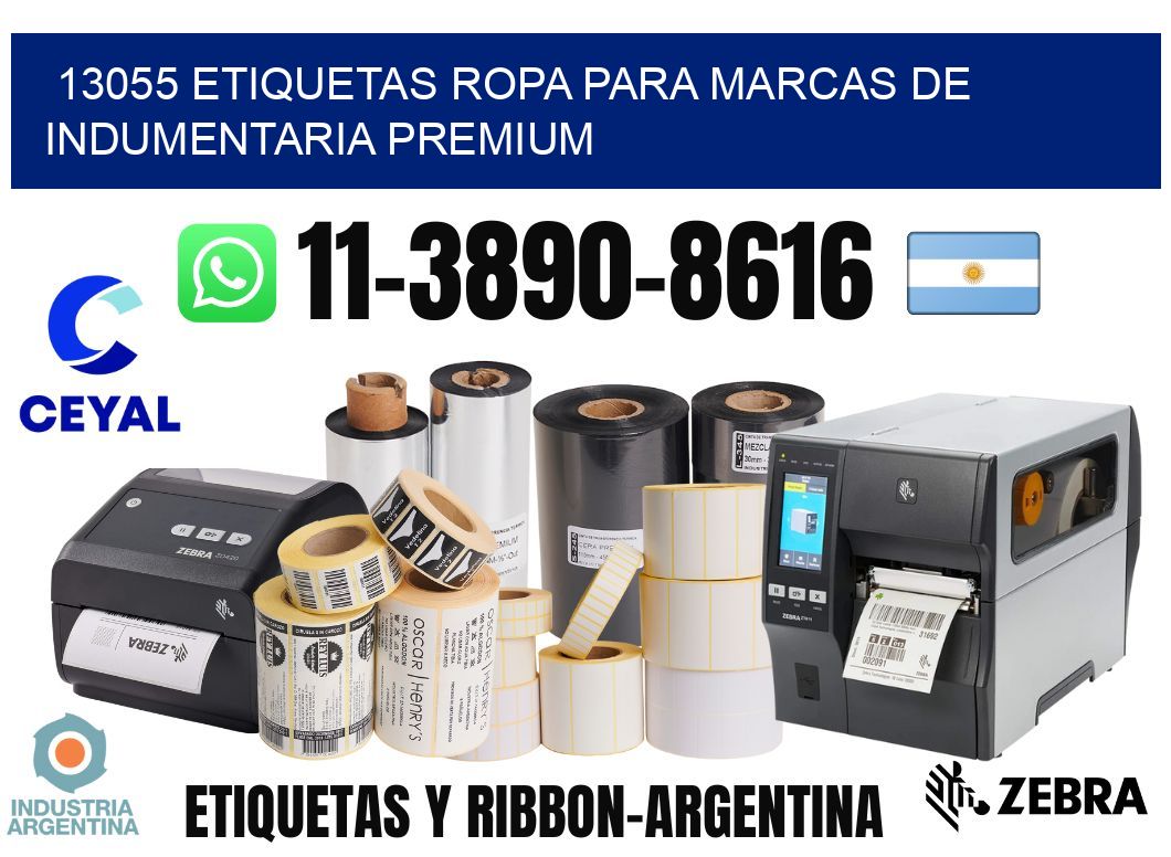 13055 Etiquetas ropa para marcas de indumentaria premium