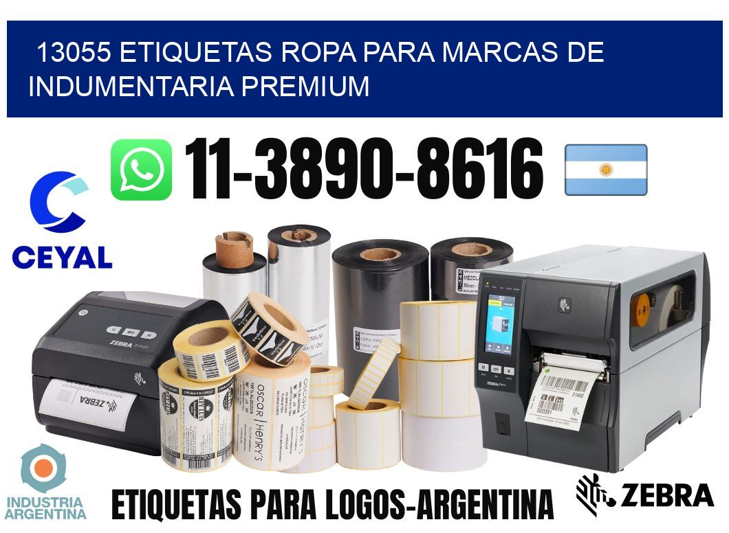 13055 Etiquetas ropa para marcas de indumentaria premium