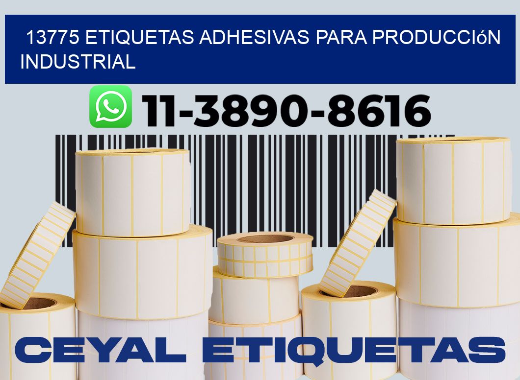 13775 Etiquetas adhesivas para producción industrial