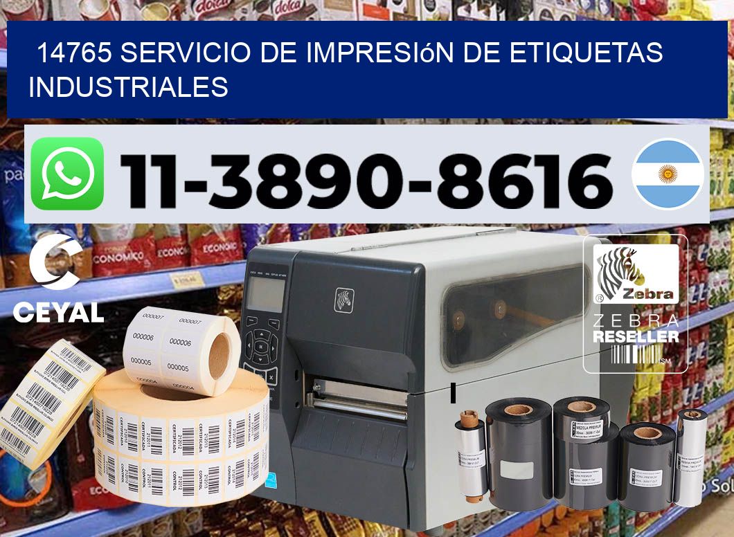 14765 Servicio de impresión de etiquetas industriales