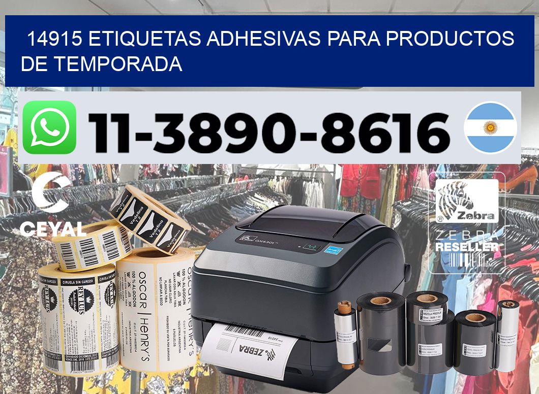 14915 Etiquetas adhesivas para productos de temporada