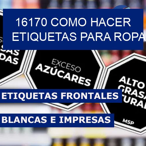 16170 como hacer etiquetas para ropa