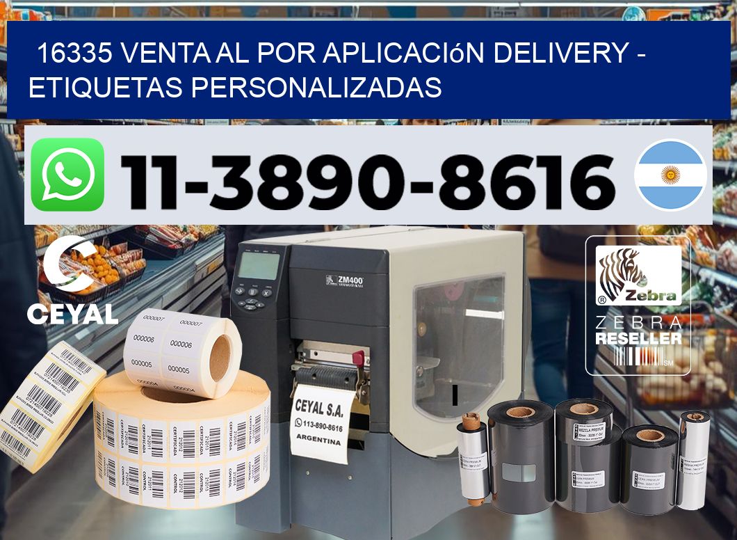 16335 Venta al Por Aplicación delivery – Etiquetas Personalizadas