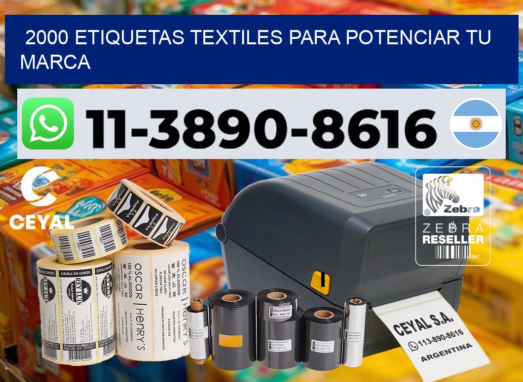 2000 Etiquetas textiles para potenciar tu marca