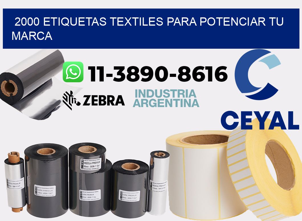 2000 Etiquetas textiles para potenciar tu marca