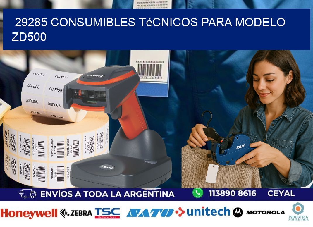 29285 consumibles técnicos para modelo zd500