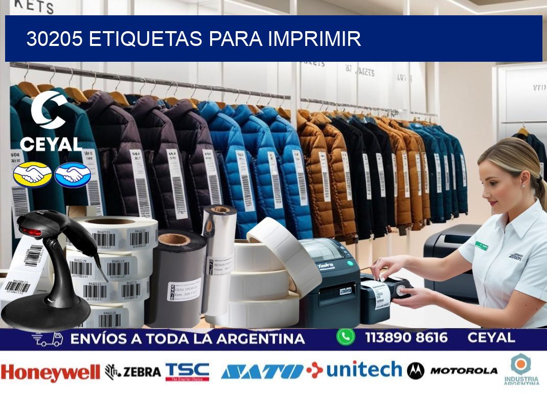 30205 etiquetas para imprimir