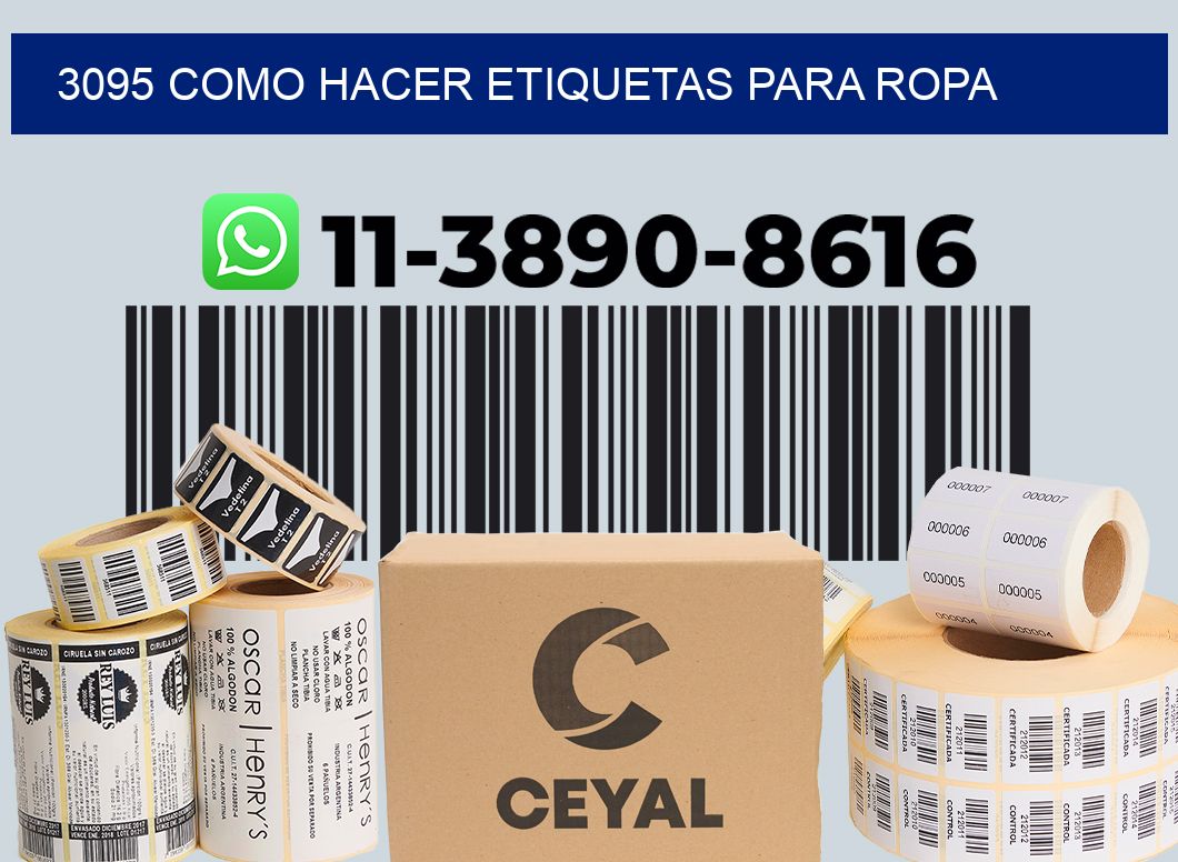 3095 como hacer etiquetas para ropa