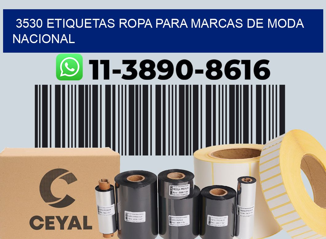 3530 Etiquetas ropa para marcas de moda nacional