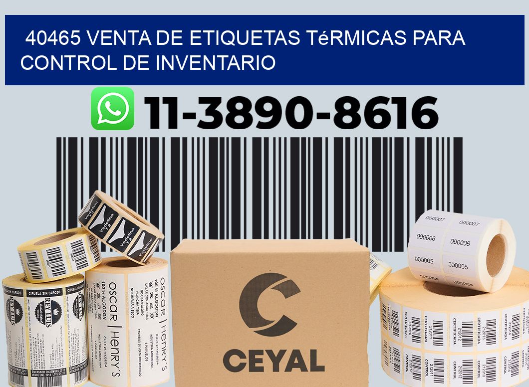 40465 venta de etiquetas térmicas para control de inventario