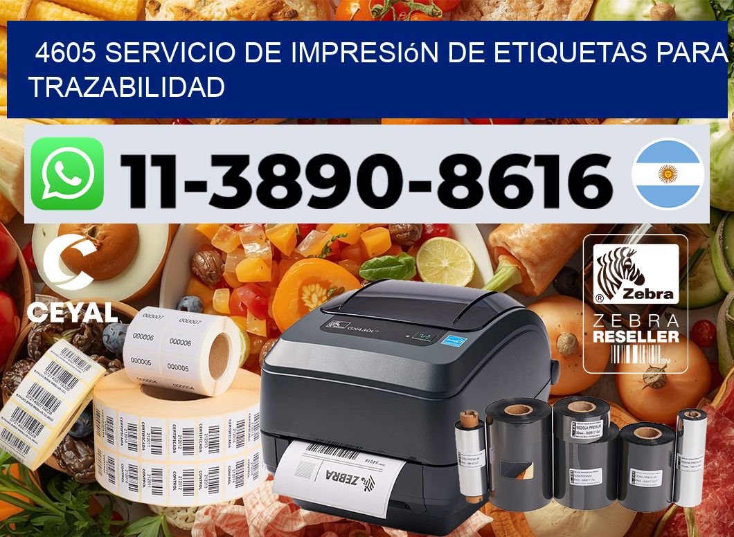 4605 Servicio de impresión de etiquetas para trazabilidad