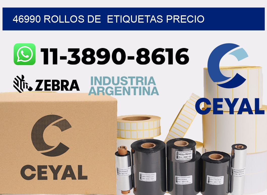 46990 rollos de  etiquetas precio