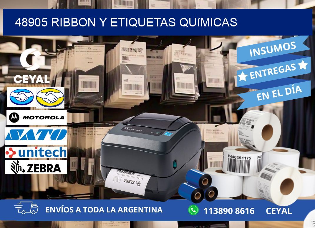 48905 ribbon y etiquetas químicas