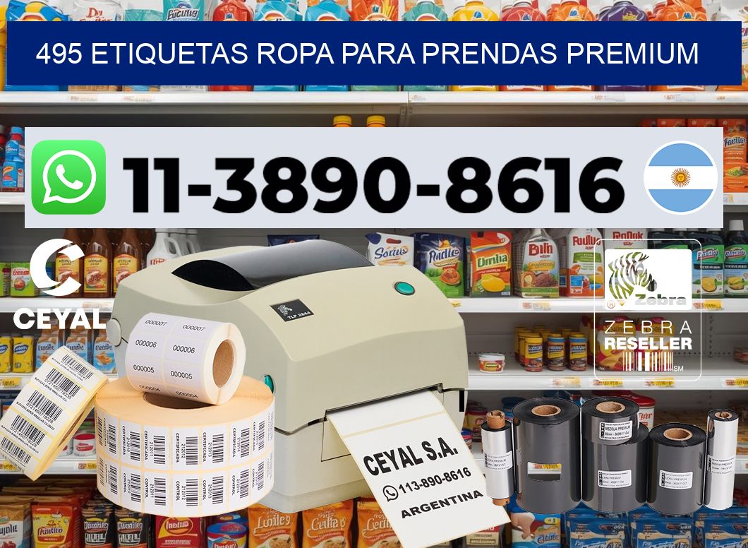 495 Etiquetas ropa para prendas premium