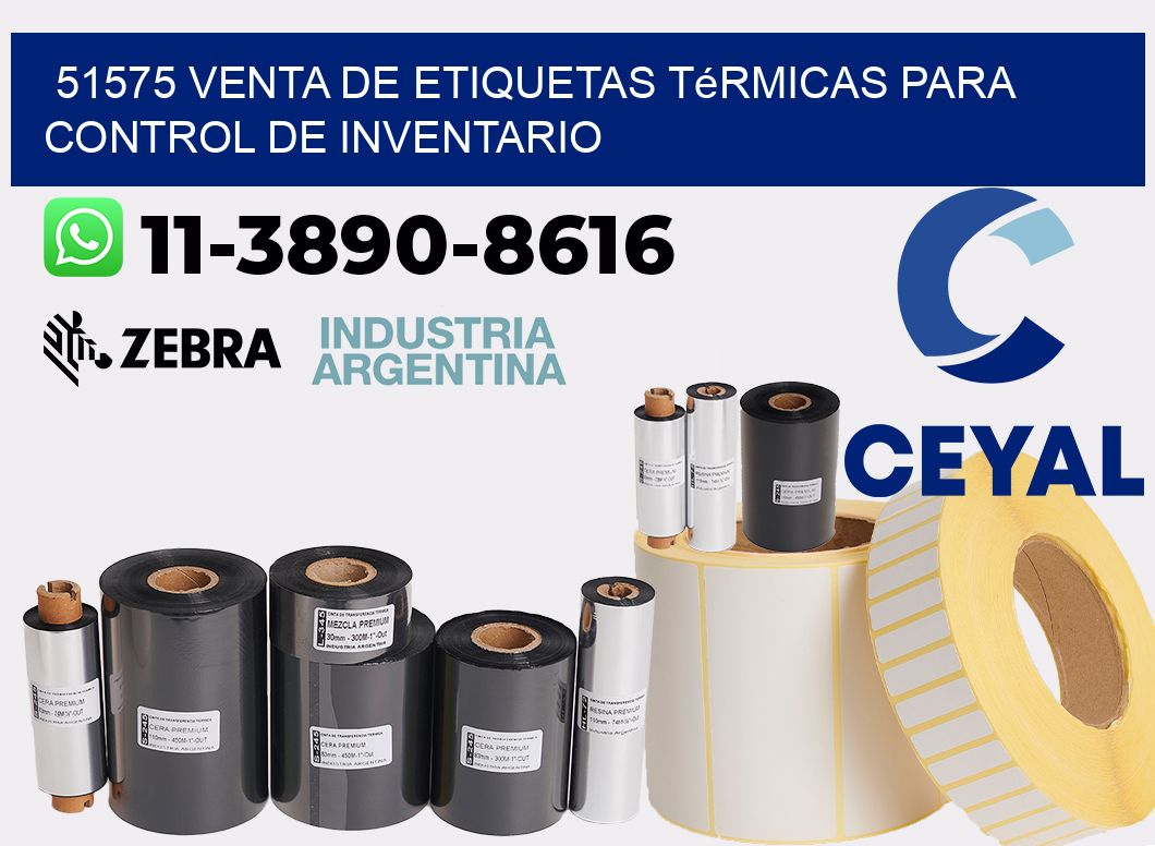 51575 venta de etiquetas térmicas para control de inventario