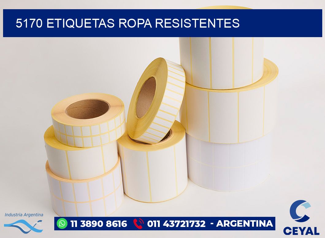 5170 Etiquetas ropa resistentes