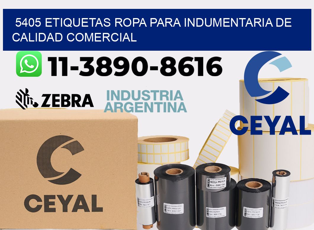 5405 Etiquetas ropa para indumentaria de calidad comercial