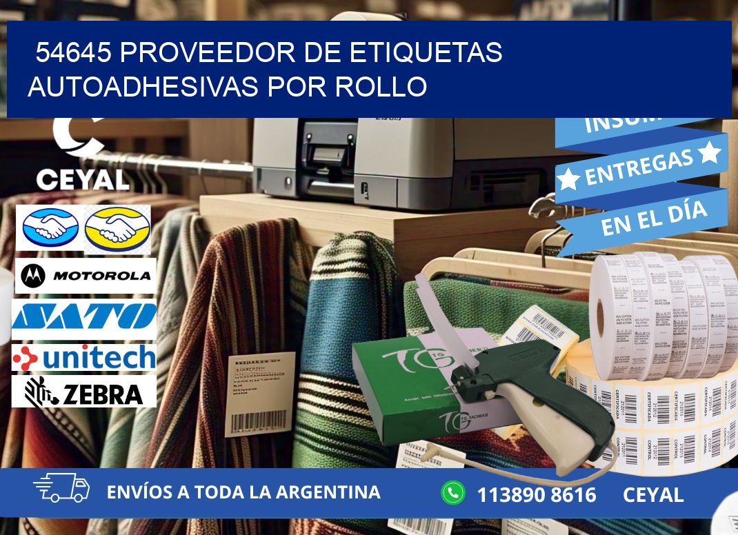 54645 proveedor de etiquetas autoadhesivas por rollo