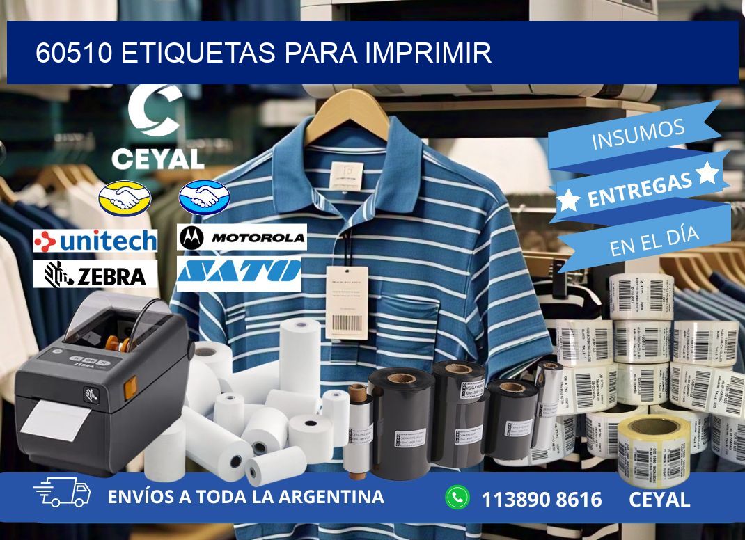 60510 etiquetas para imprimir