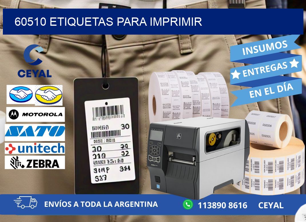 60510 etiquetas para imprimir