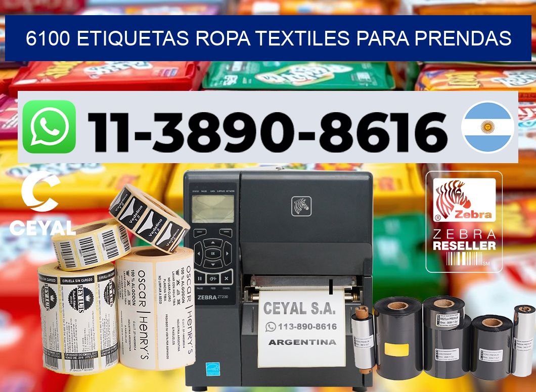 6100 Etiquetas ropa textiles para prendas