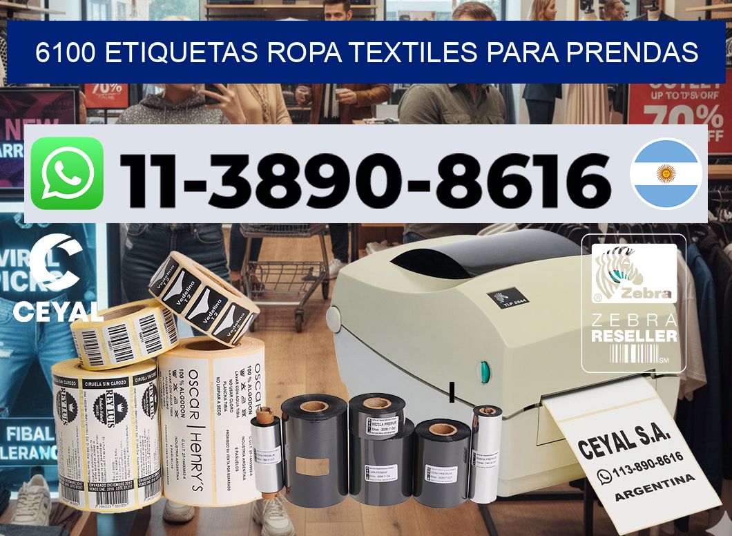 6100 Etiquetas ropa textiles para prendas