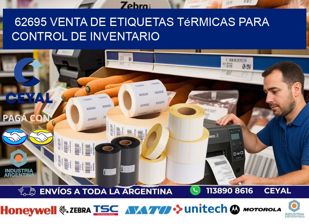 62695 venta de etiquetas térmicas para control de inventario