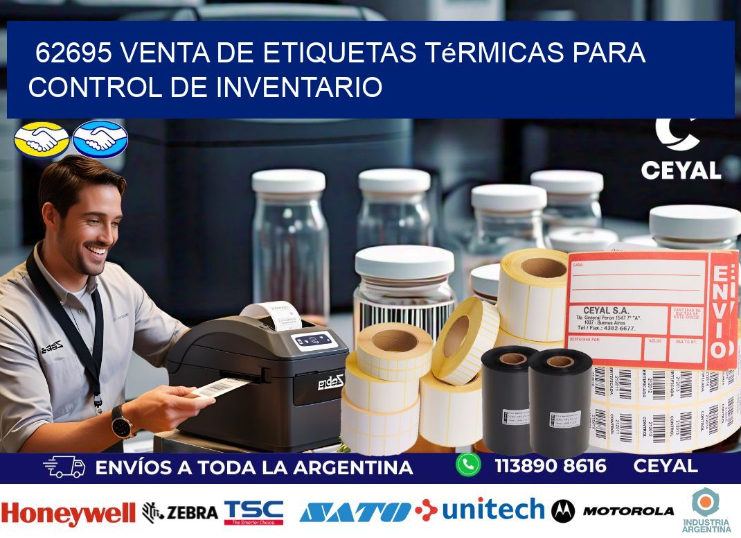 62695 venta de etiquetas térmicas para control de inventario