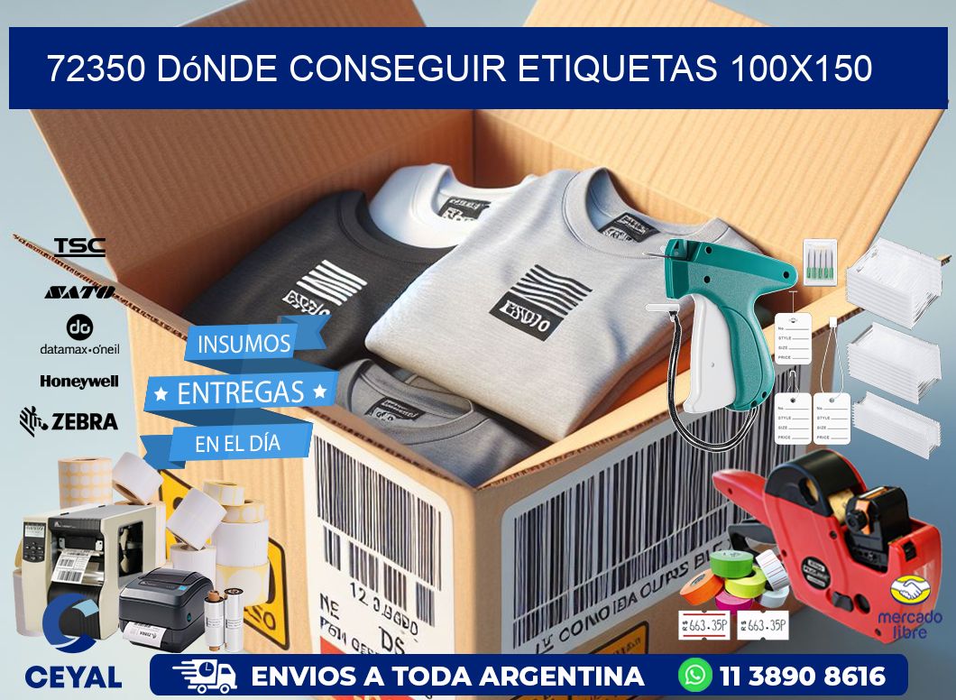 72350 dónde conseguir etiquetas 100x150
