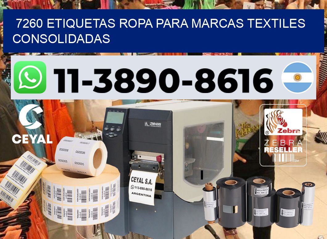 7260 Etiquetas ropa para marcas textiles consolidadas