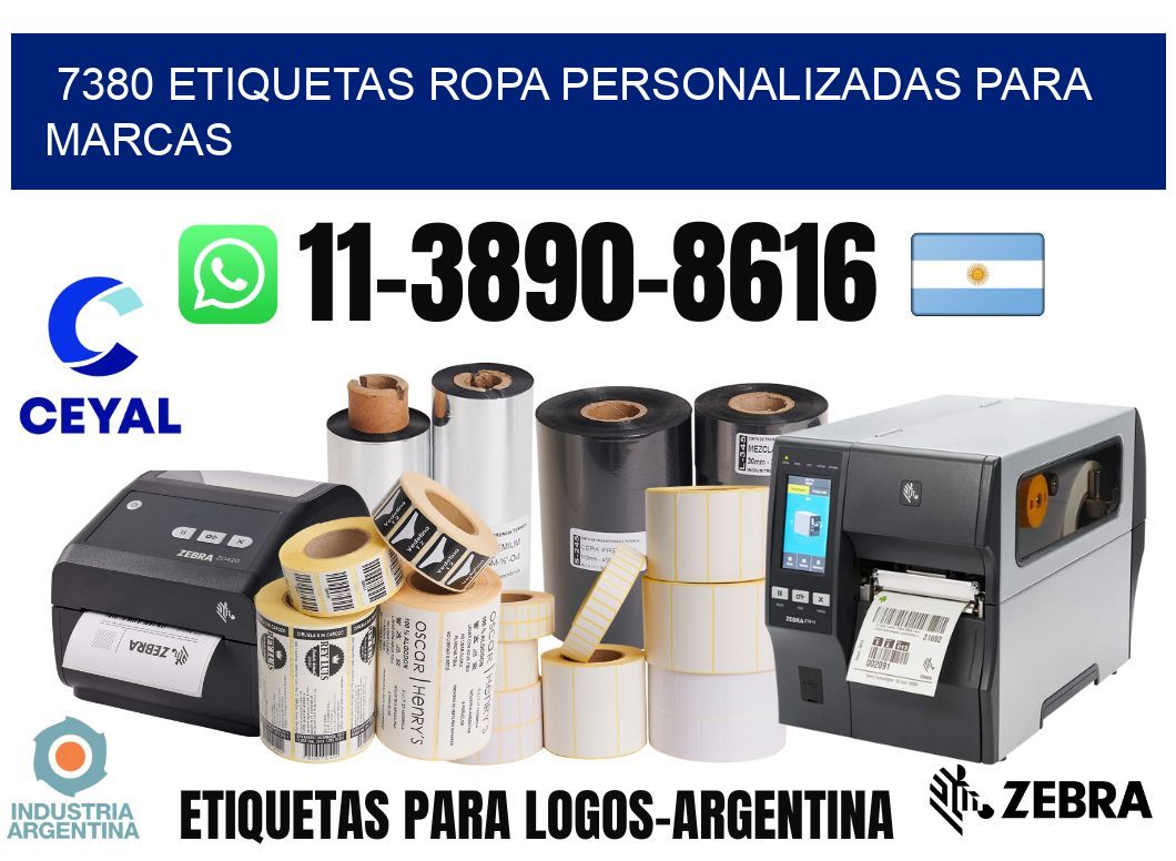 7380 Etiquetas ropa personalizadas para marcas