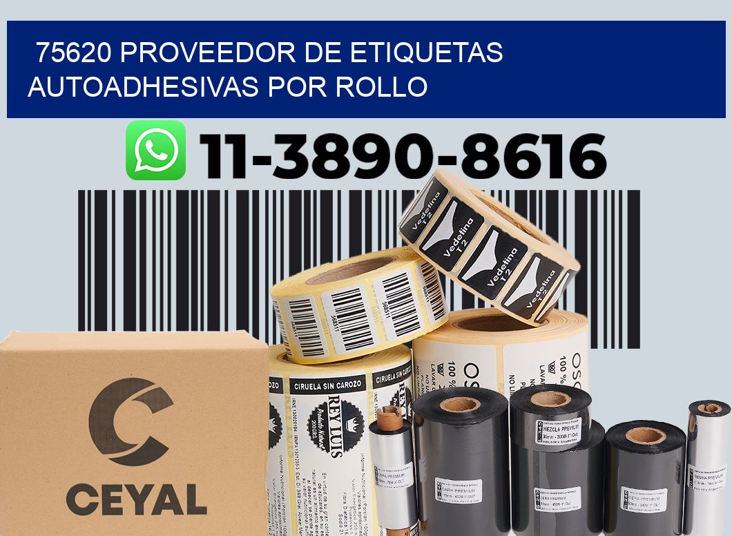 75620 proveedor de etiquetas  autoadhesivas por rollo