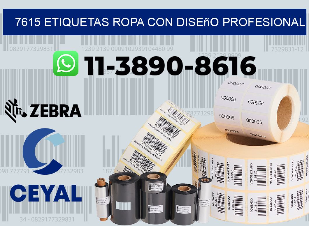 7615 Etiquetas ropa con diseño profesional