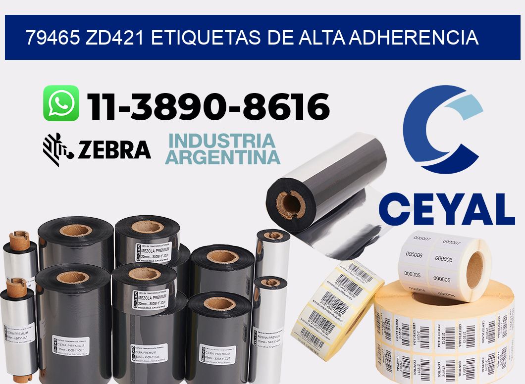 79465 zd421 etiquetas de alta adherencia
