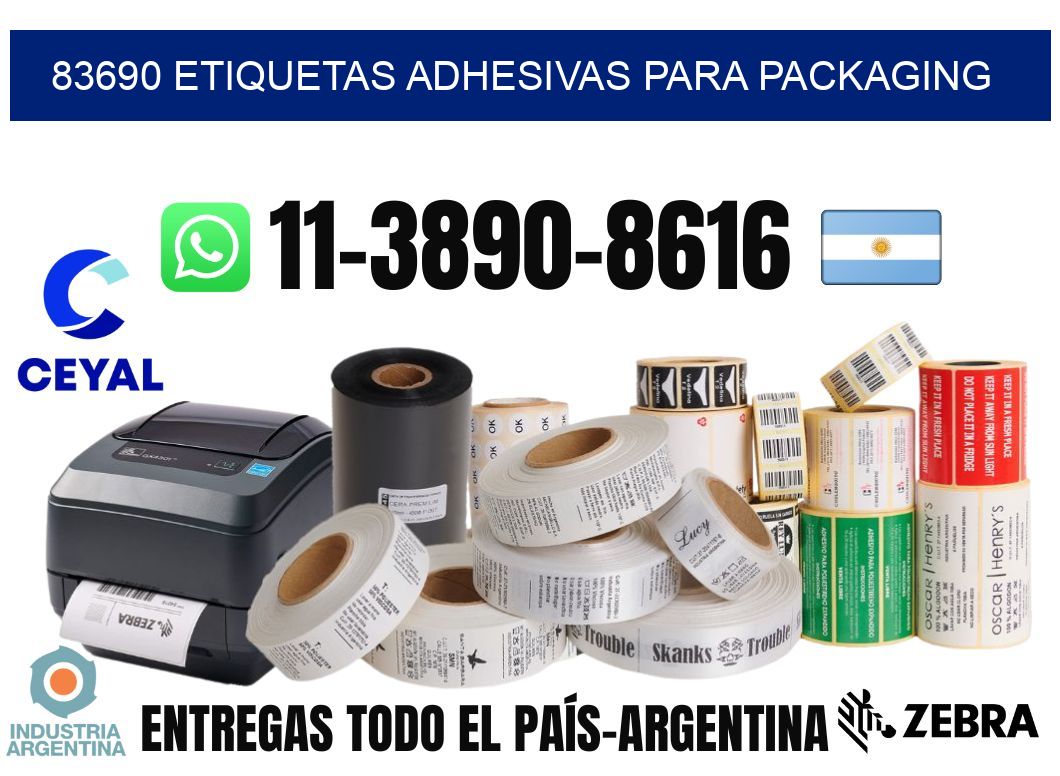 83690 etiquetas adhesivas para packaging
