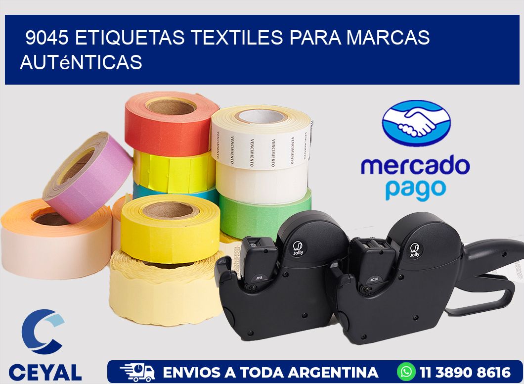 9045 Etiquetas textiles para marcas auténticas