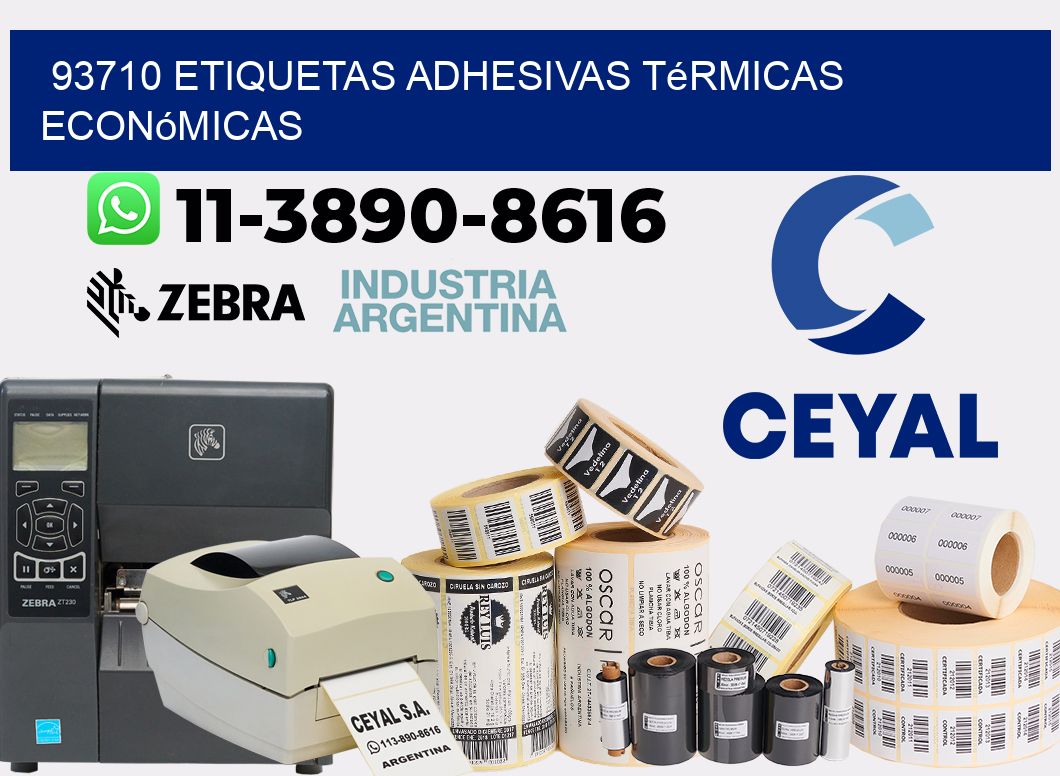 93710 etiquetas adhesivas térmicas económicas