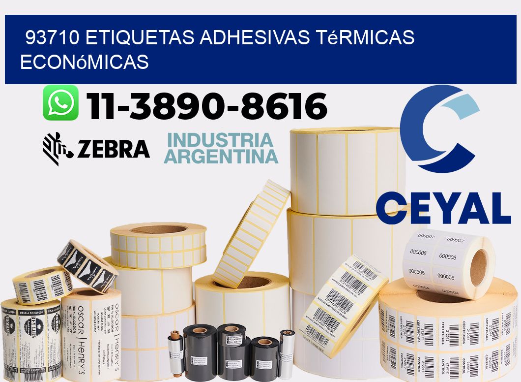 93710 etiquetas adhesivas térmicas económicas
