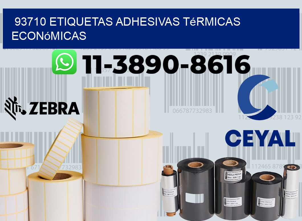 93710 etiquetas adhesivas térmicas económicas