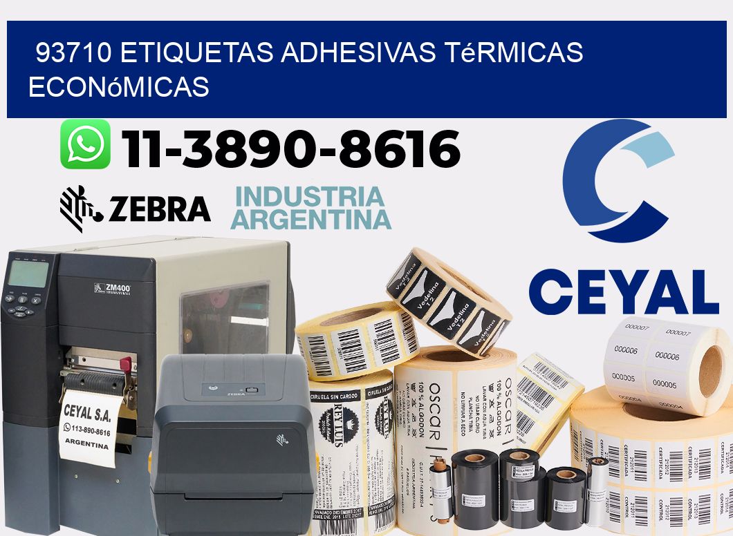 93710 etiquetas adhesivas térmicas económicas