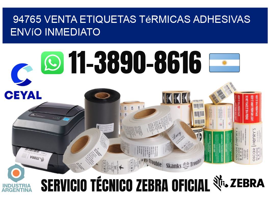 94765 venta etiquetas térmicas adhesivas envío inmediato
