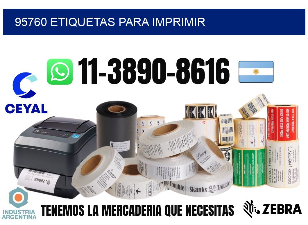 95760 etiquetas para imprimir