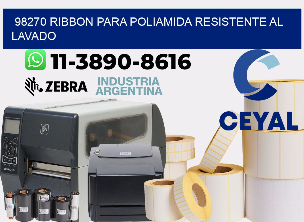 98270 ribbon para poliamida resistente al lavado