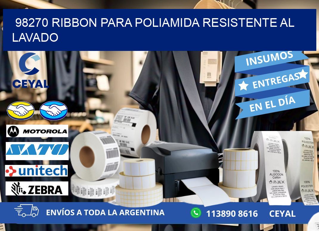 98270 ribbon para poliamida resistente al lavado