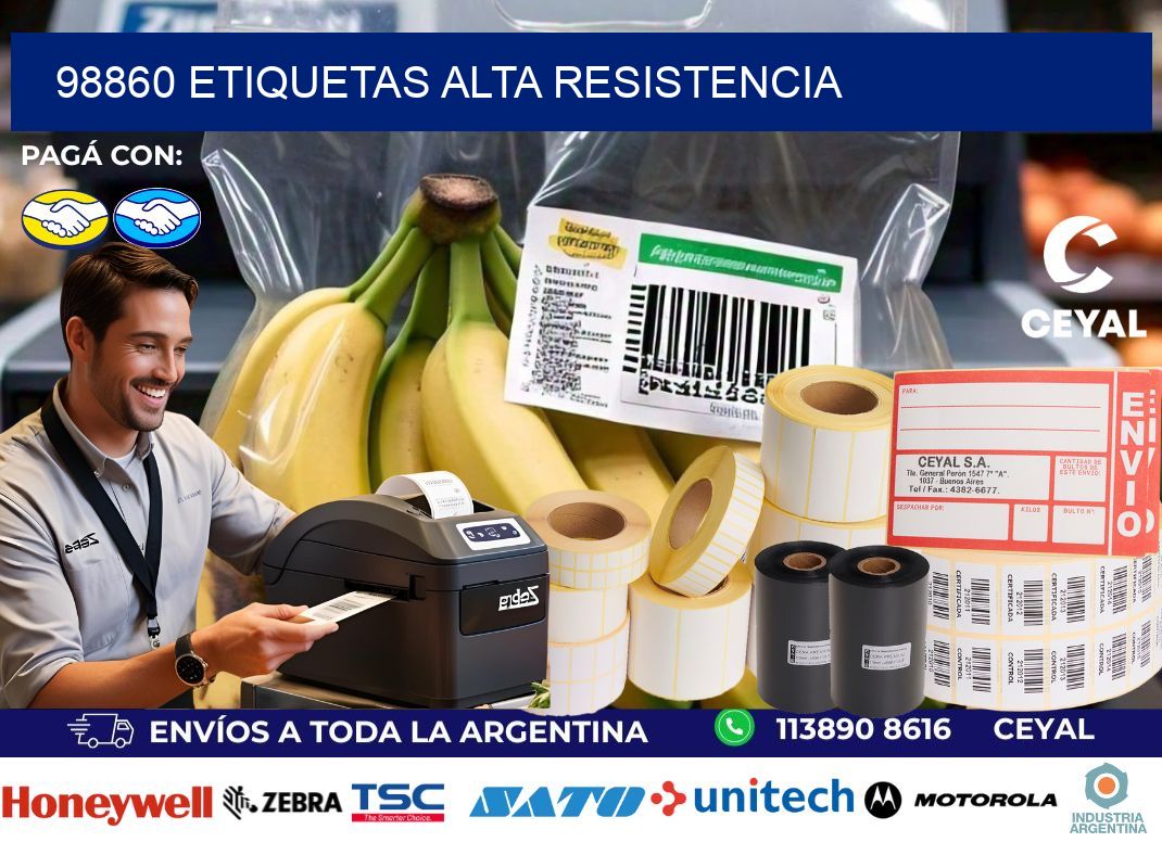 98860 etiquetas alta resistencia