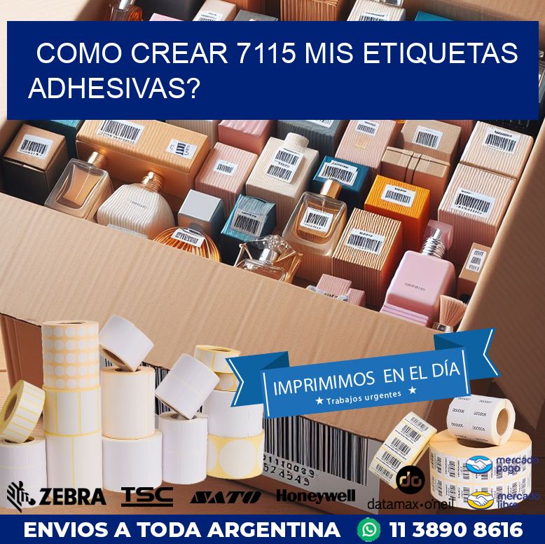 como crear 7115 mis etiquetas adhesivas?