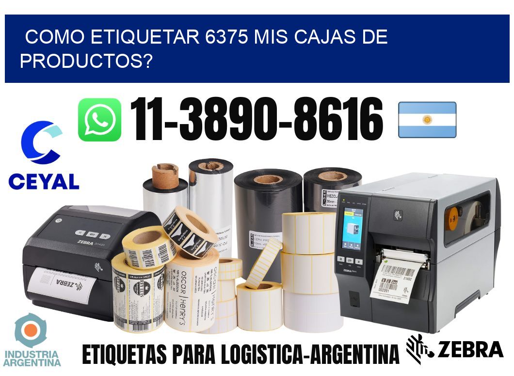 como etiquetar 6375 mis cajas de productos?