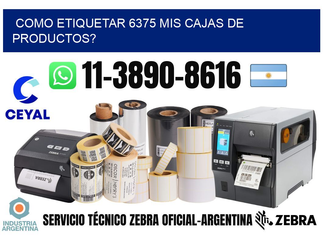 como etiquetar 6375 mis cajas de productos?