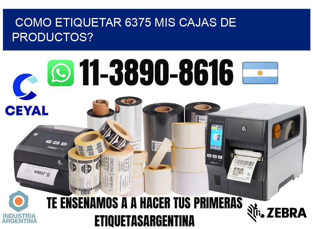 como etiquetar 6375 mis cajas de productos?