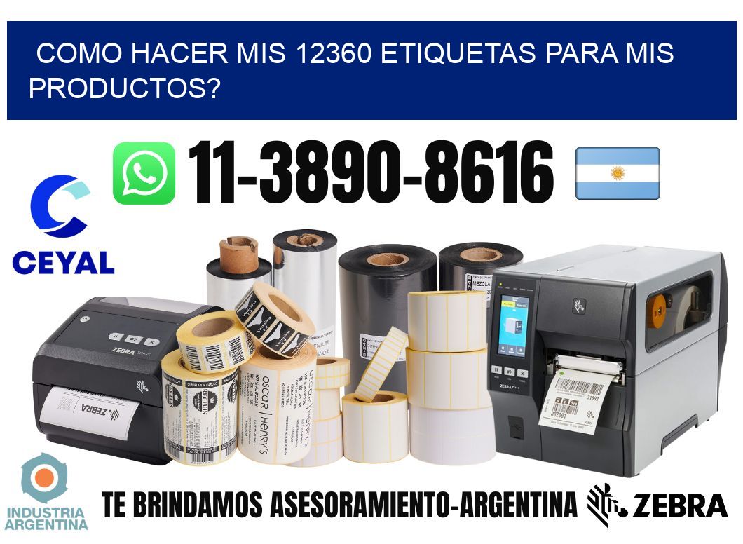 como hacer mis 12360 etiquetas para mis productos? | Compra Etiquetas ...